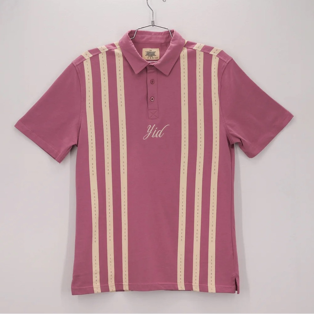 Yesterday Is Dead “Moniker” Striped Polo — Streetwear / Golf Style